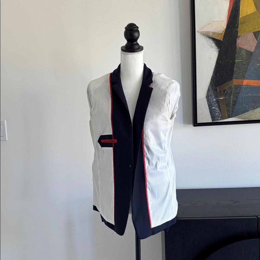 J. Crew Navy Regent Blazer Size 12 - Picture 4 of 9